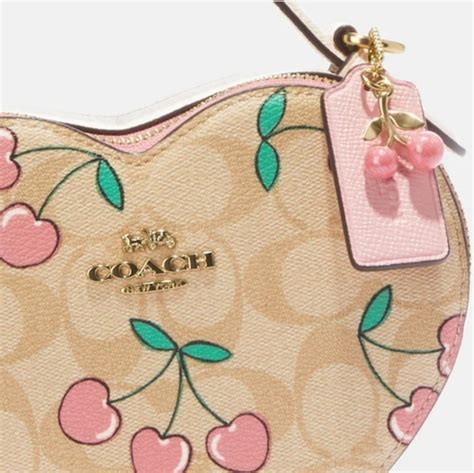 Heart Crossbody In Signature Canvas With Heart Print